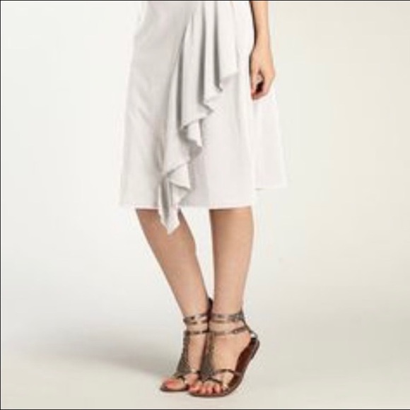 Indigenous Waterfall Skirt- White - Picture 3 of 9